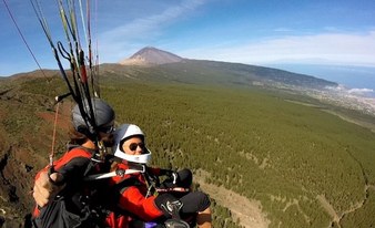 Tandem paragliding Izaña to Puerto de la Cruz