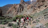 hike along Humboldt trail National Park Teide