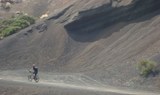 mountian bike tour through black sands in Tenerife