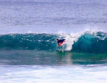 Technical bodyboarding in Punta del Hidalgo