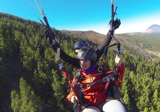 tandem paragliding in Tenerife