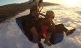 paragliding over Tenerife clouds