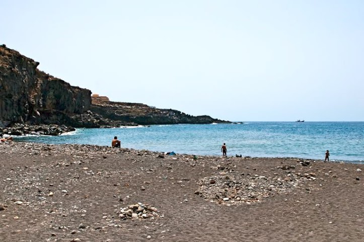 Pebble beach in Candelaria, Tenerife