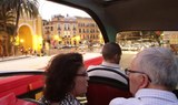 view from the double-decker bus in Seville City tour